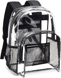 clear book bag